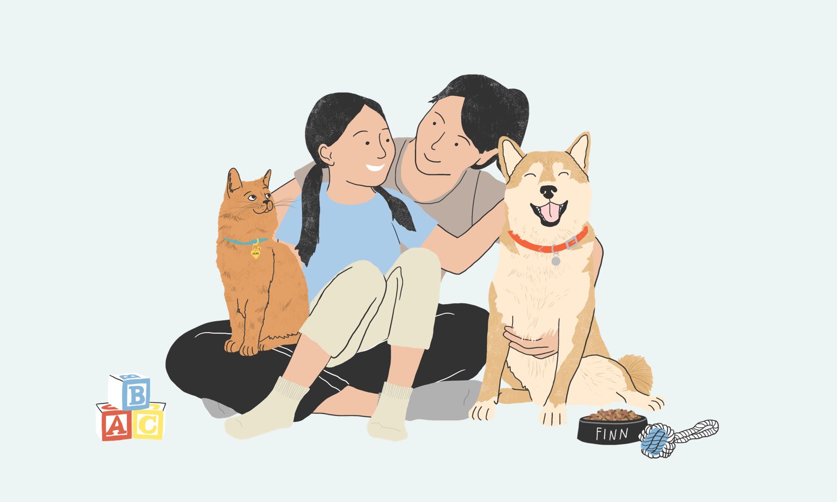 family with pets
