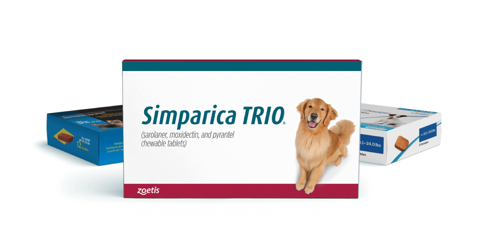 Simparica Trio Medicine boxes
